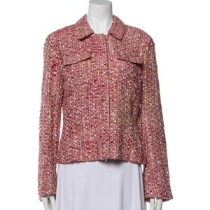 Lafayette 148 New York silk blend tweed jacket